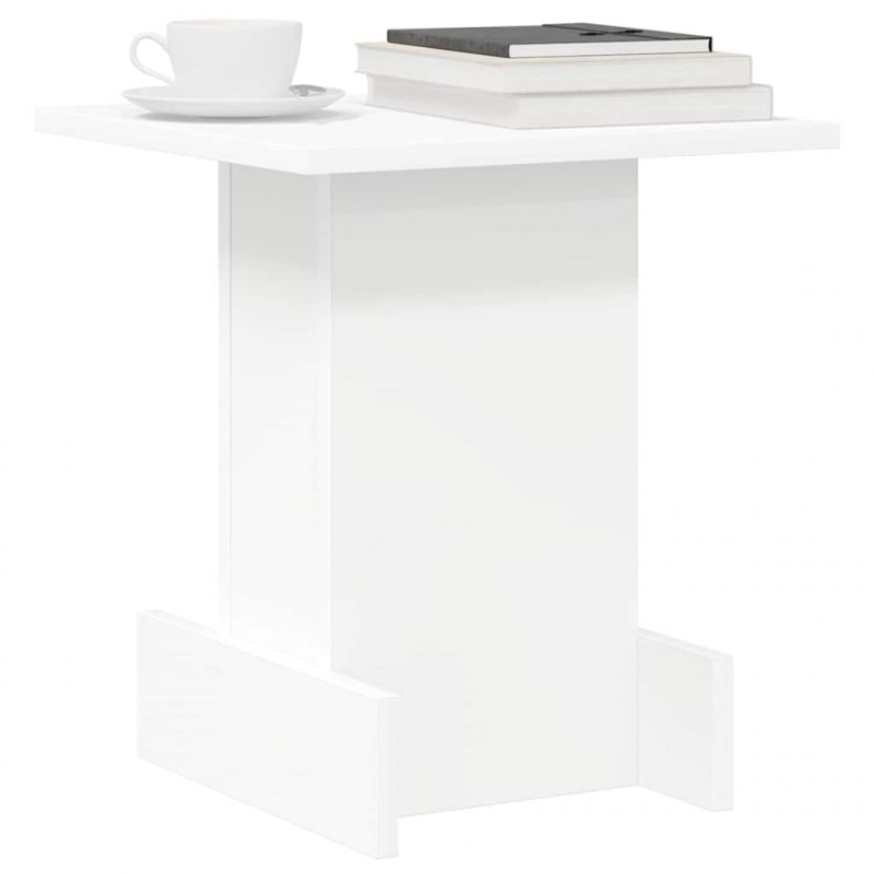Stolik końcowy Biały 35,5 x 35 x 40 cm Materiał drewnopochodny