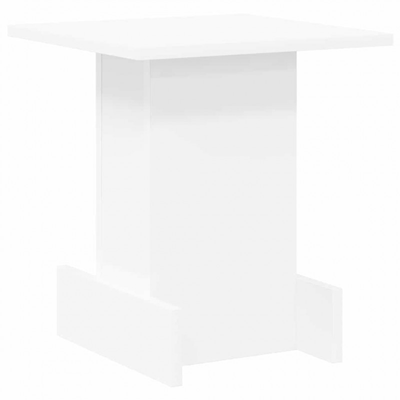 Stolik końcowy Biały 35,5 x 35 x 40 cm Materiał drewnopochodny
