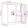 Szafka do przechowywania Biały 60 x 40 x 70 cm Stal