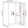 Szafka do przechowywania Czarny 60 x 40 x 90 cm Stal