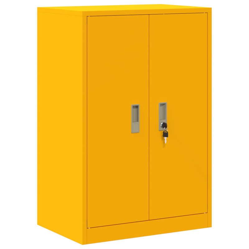 Szafka do przechowywania Musztardowy Żółty 60 x 40 x 90 cm Stal