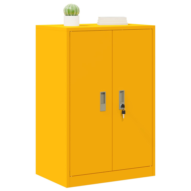 Szafka do przechowywania Musztardowy Żółty 60 x 40 x 90 cm Stal