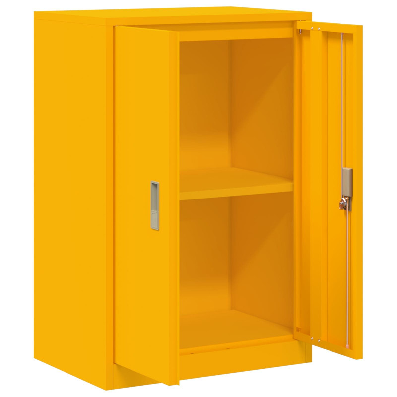 Szafka do przechowywania Musztardowy Żółty 60 x 40 x 90 cm Stal