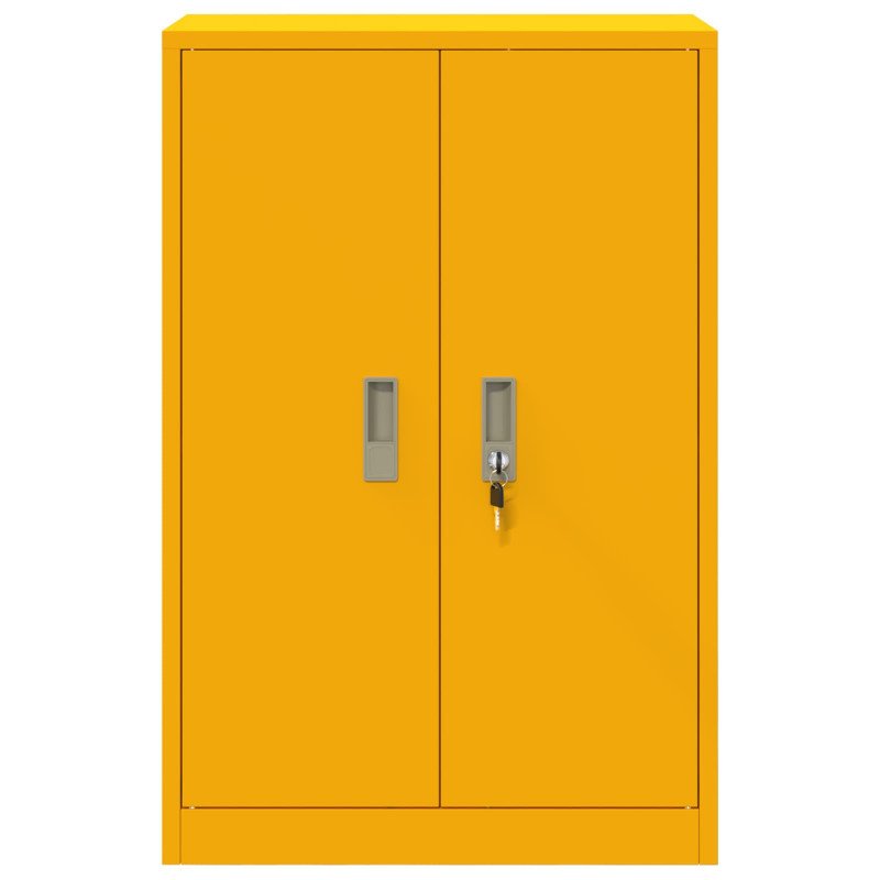 Szafka do przechowywania Musztardowy Żółty 60 x 40 x 90 cm Stal