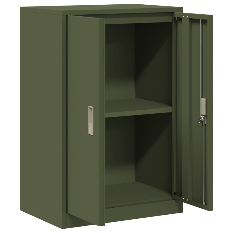 Szafka do przechowywania Zielony oliwkowy 60 x 40 x 90 cm Stal