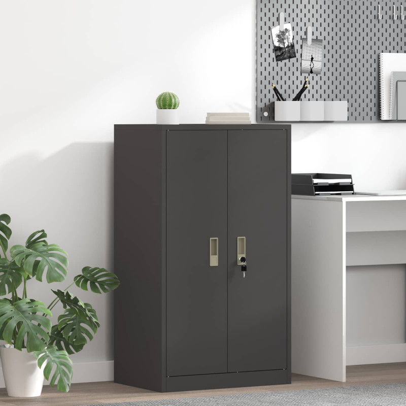Szafka do przechowywania Czarny 60 x 40 x 105 cm Stal