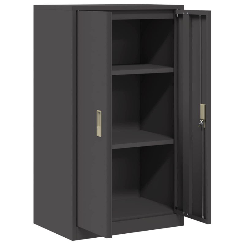 Szafka do przechowywania Czarny 60 x 40 x 105 cm Stal