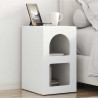 Stolik nocny 2 pcs Biały 29,5 x 33,5 x 50 cm
