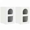 Stolik nocny 2 pcs Biały 29,5 x 33,5 x 50 cm