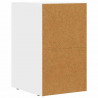 Stolik nocny 2 pcs Biały 29,5 x 33,5 x 50 cm