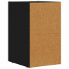 Stolik nocny Czarny 29,5 x 33,5 x 50 cm Materiał drewnopochodny