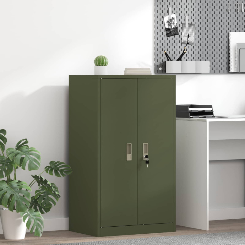 Szafka do przechowywania Zielony oliwkowy 60 x 40 x 105 cm Stal