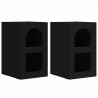 Stolik nocny 2 pcs Czarny 29,5 x 33,5 x 50 cm
