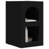 Stolik nocny 2 pcs Czarny 29,5 x 33,5 x 50 cm