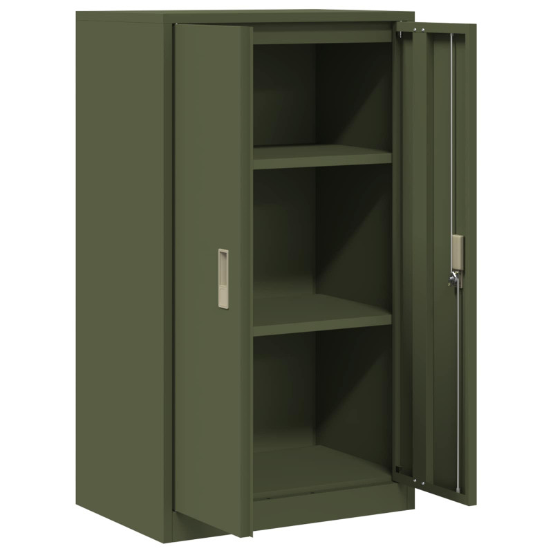 Szafka do przechowywania Zielony oliwkowy 60 x 40 x 105 cm Stal