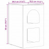 Stolik nocny 2 pcs Czarny 29,5 x 33,5 x 50 cm