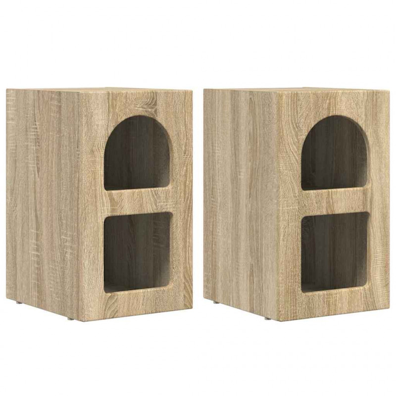 Stolik nocny 2 pcs Dąb Sonoma 29,5 x 33,5 x 50 cm