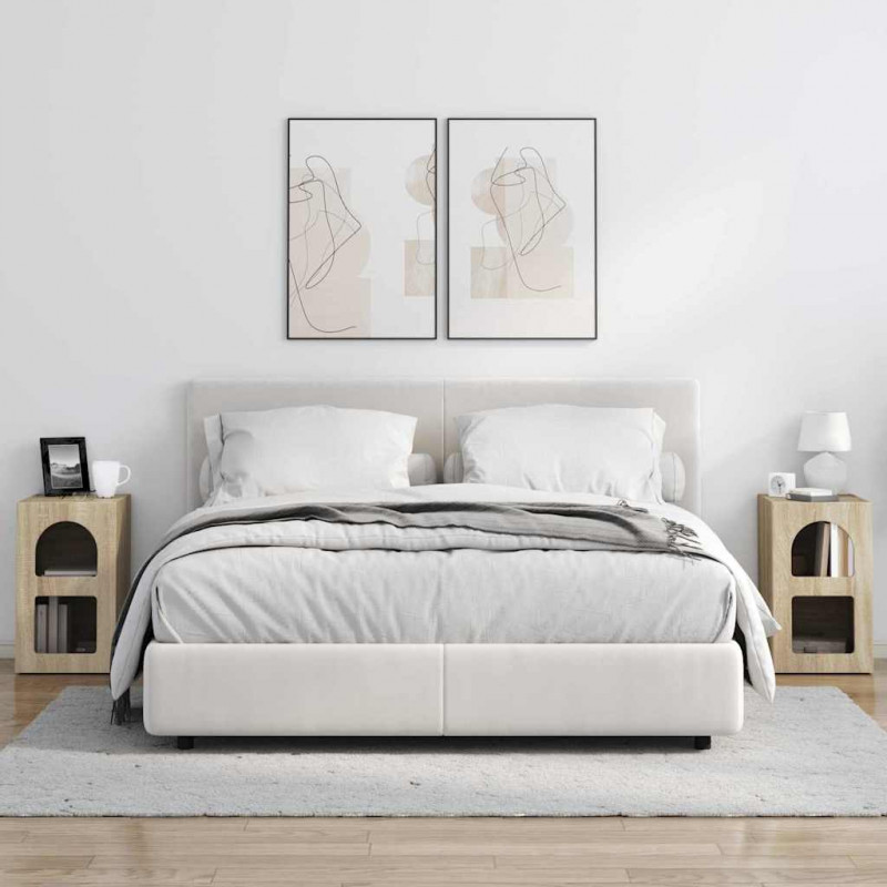 Stolik nocny 2 pcs Dąb Sonoma 29,5 x 33,5 x 50 cm