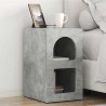 Stolik nocny Betonowy szary 29,5 x 33,5 x 50 cm