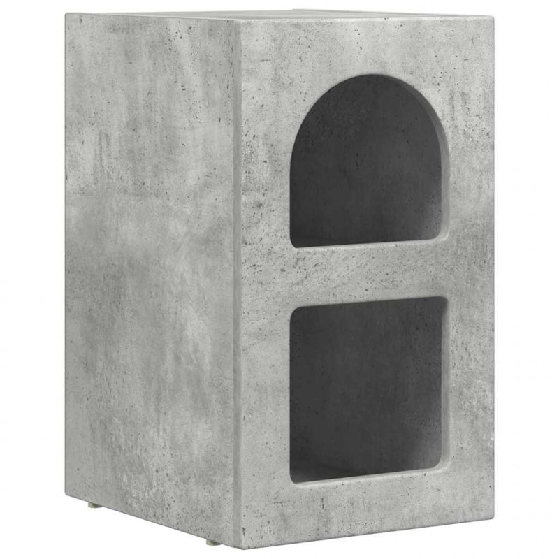 Stolik nocny Betonowy szary 29,5 x 33,5 x 50 cm