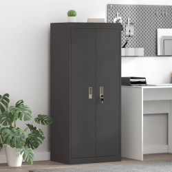 Szafka do przechowywania Czarny 60 x 40 x 140 cm Stal