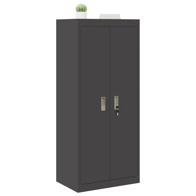 Szafka do przechowywania Czarny 60 x 40 x 140 cm Stal