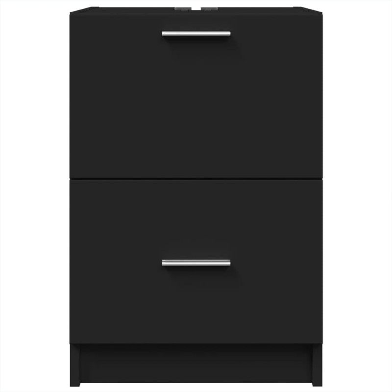 Szafka pod umywalkę, czarna, 40x37x59 cm