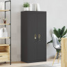 Szafka do przechowywania Czarny 60 x 40 x 140 cm Stal