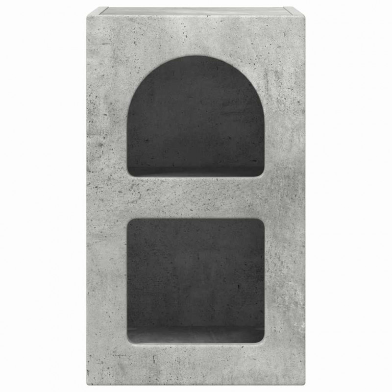 Stolik nocny 2 pcs Betonowy szary 29,5 x 33,5 x 50 cm