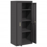 Szafka do przechowywania Czarny 60 x 40 x 140 cm Stal