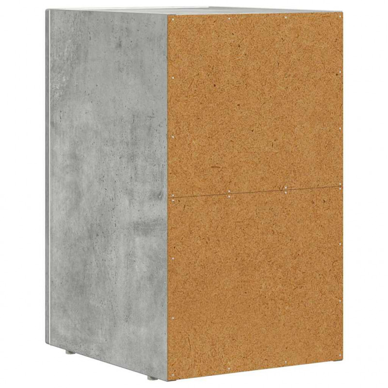 Stolik nocny 2 pcs Betonowy szary 29,5 x 33,5 x 50 cm