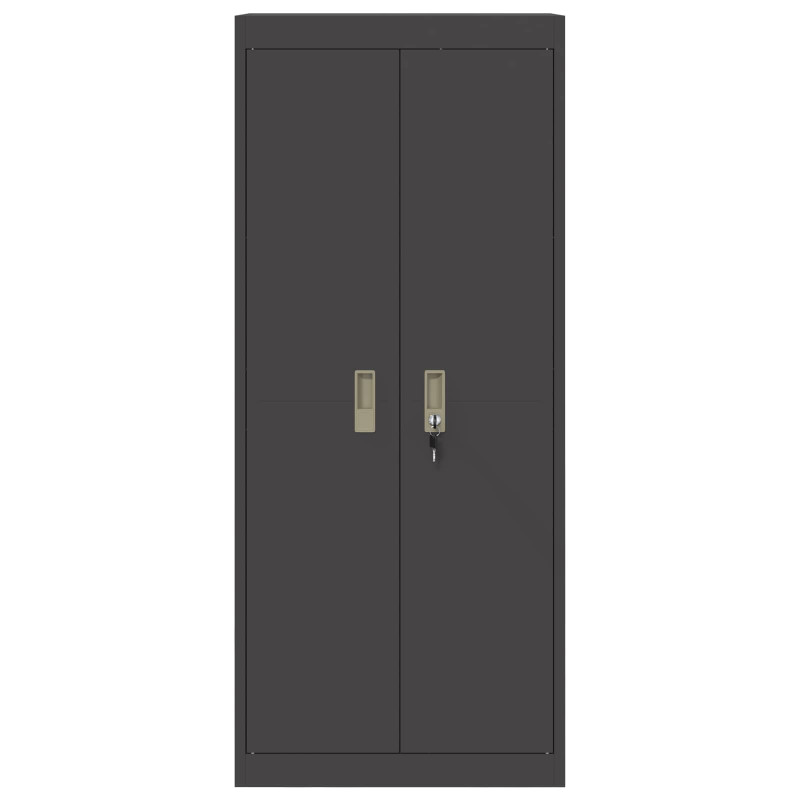 Szafka do przechowywania Czarny 60 x 40 x 140 cm Stal