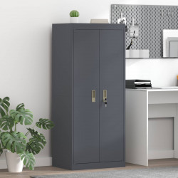 Szafka do przechowywania Antracyt 60 x 40 x 140 cm Stal