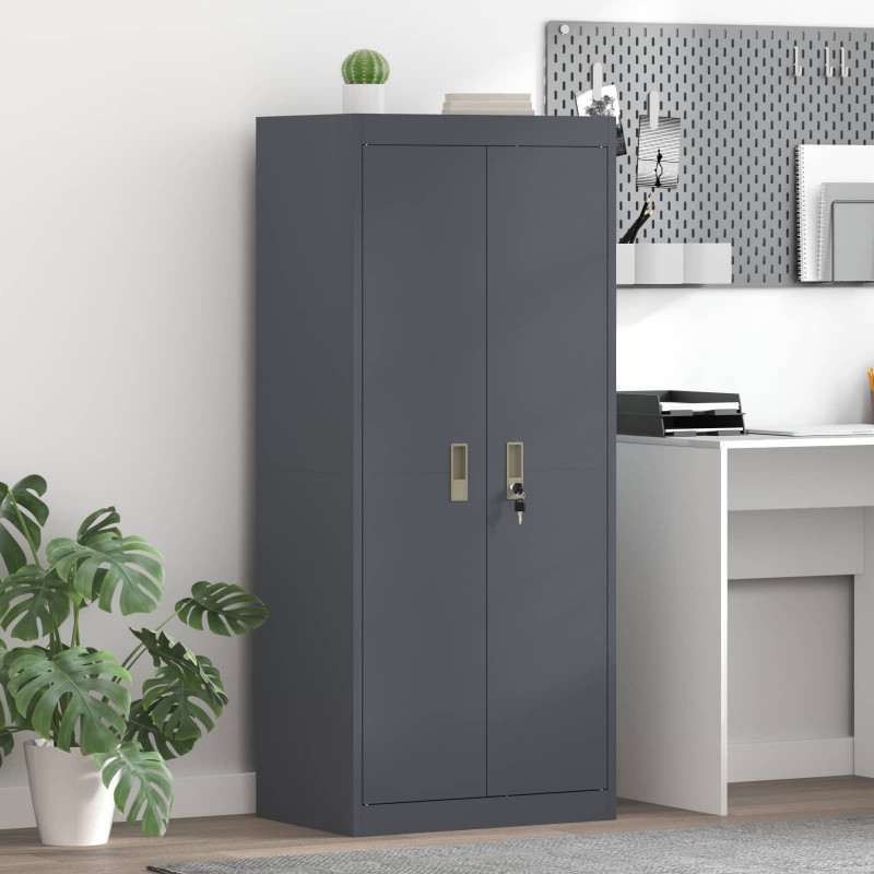 Szafka do przechowywania Antracyt 60 x 40 x 140 cm Stal