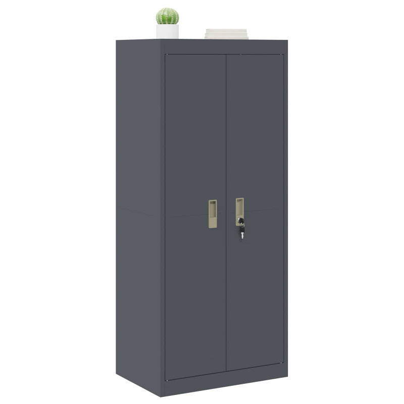 Szafka do przechowywania Antracyt 60 x 40 x 140 cm Stal