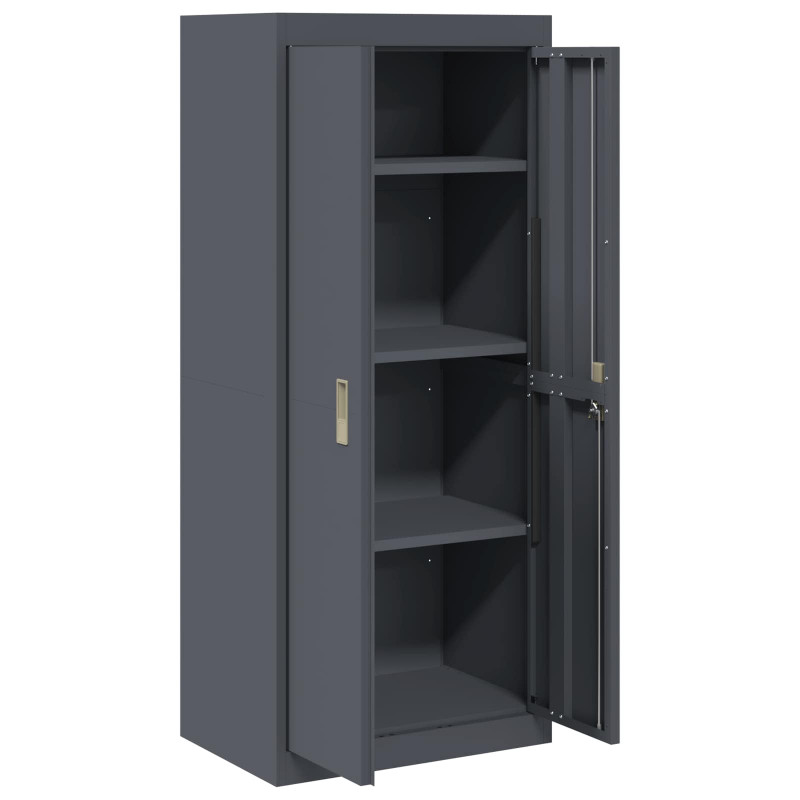 Szafka do przechowywania Antracyt 60 x 40 x 140 cm Stal