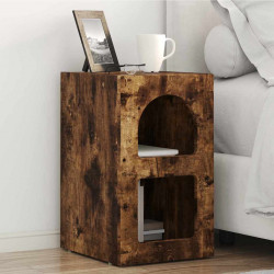 Stolik nocny 2 pcs Dąb wędzony 29,5 x 33,5 x 50 cm