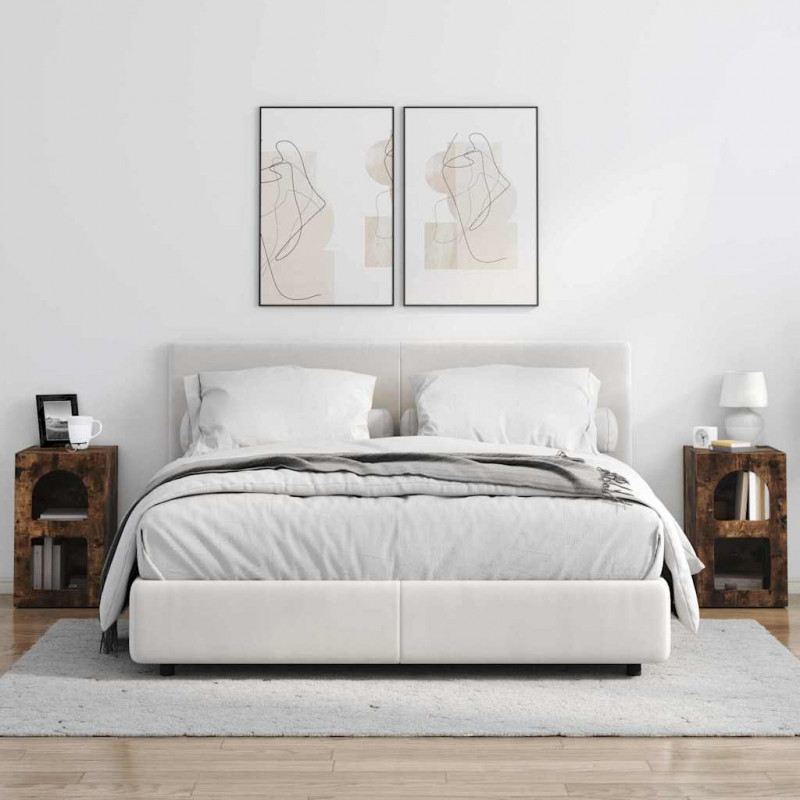 Stolik nocny 2 pcs Dąb wędzony 29,5 x 33,5 x 50 cm