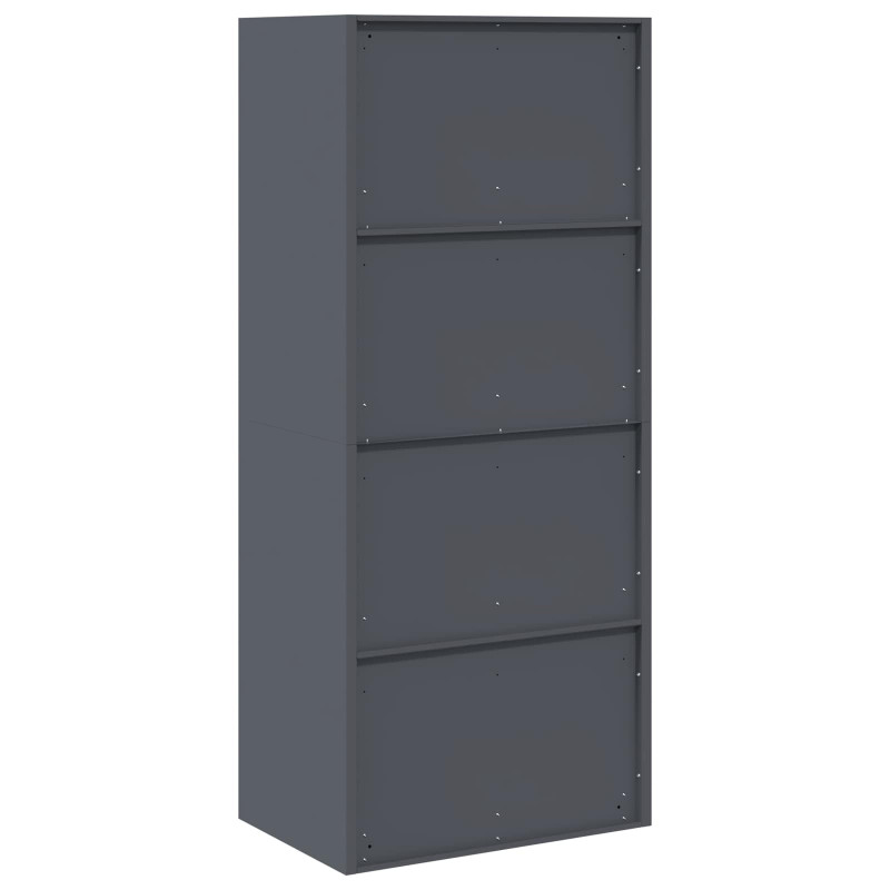 Szafka do przechowywania Antracyt 60 x 40 x 140 cm Stal