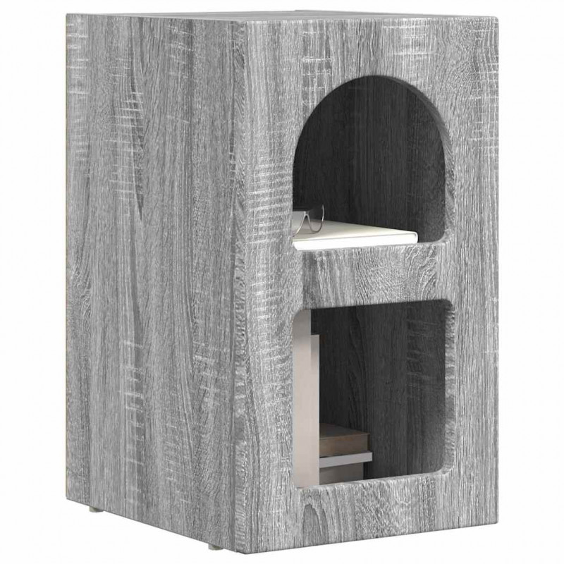 Stolik nocny Szary Sonoma 29,5 x 33,5 x 50 cm