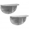 Półka ścienna 2 pcs Szary Sonoma 48 x 24 x 24 cm
