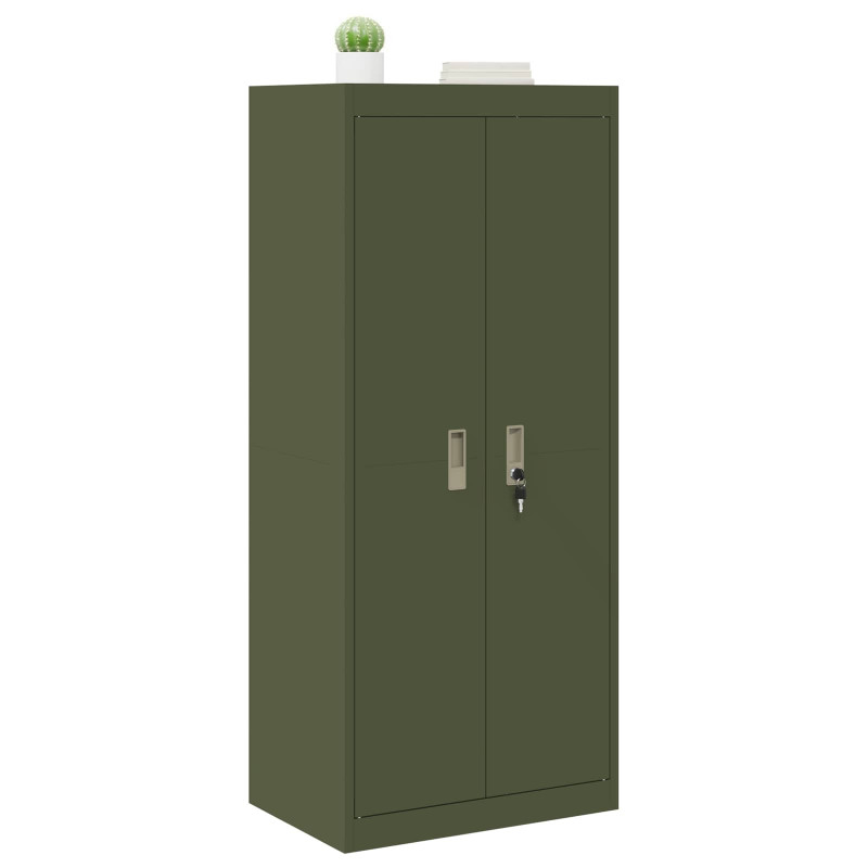 Szafka do przechowywania Zielony oliwkowy 60 x 40 x 140 cm Stal