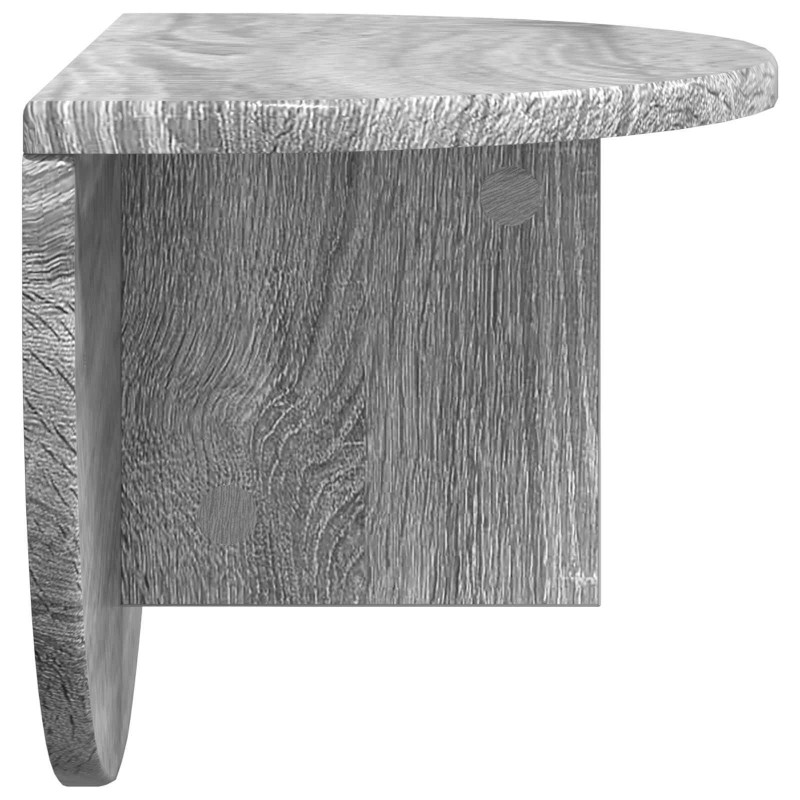 Półka ścienna 2 pcs Szary Sonoma 48 x 24 x 24 cm
