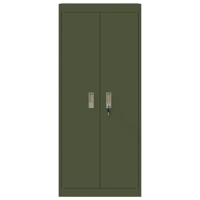 Szafka do przechowywania Zielony oliwkowy 60 x 40 x 140 cm Stal
