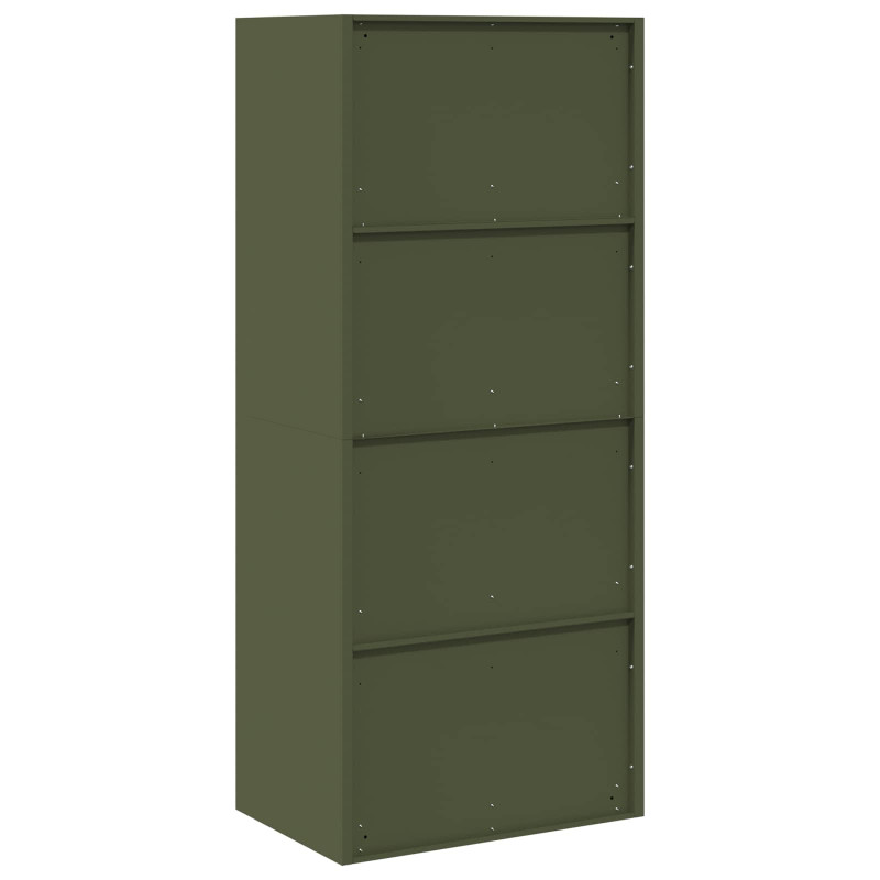 Szafka do przechowywania Zielony oliwkowy 60 x 40 x 140 cm Stal