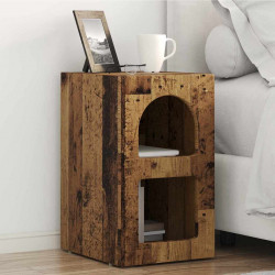 Stolik nocny 2 pcs Stare drewno 29,5 x 33,5 x 50 cm