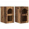 Stolik nocny 2 pcs Stare drewno 29,5 x 33,5 x 50 cm