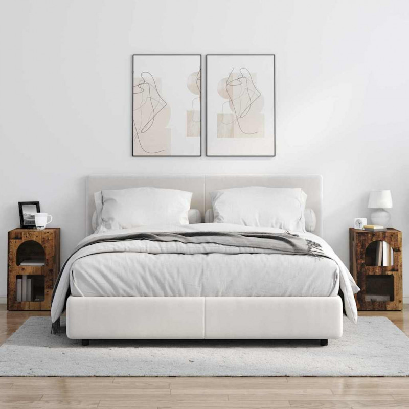 Stolik nocny 2 pcs Stare drewno 29,5 x 33,5 x 50 cm