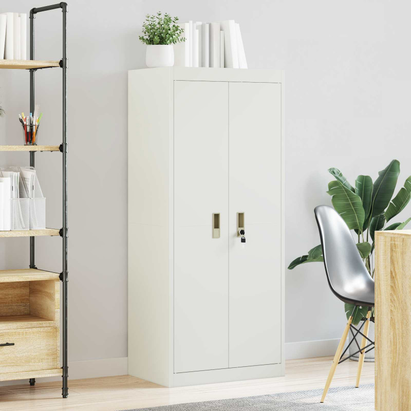 Szafka do przechowywania Biały 60 x 40 x 140 cm Stal