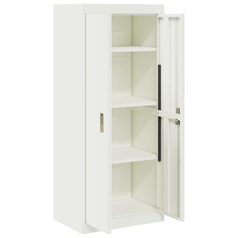 Szafka do przechowywania Biały 60 x 40 x 140 cm Stal